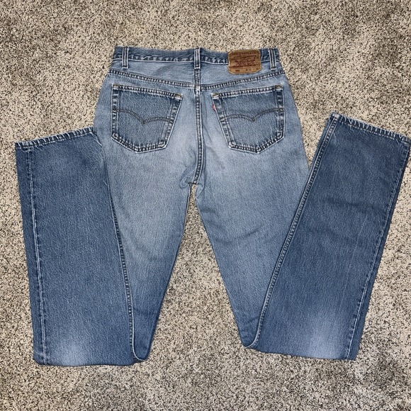 Vtg Levi's 501 Jeans Mens 32x38 Light Wash Button Up, Made In USA,‎ Mid-late 80s - Picture 3 of 8